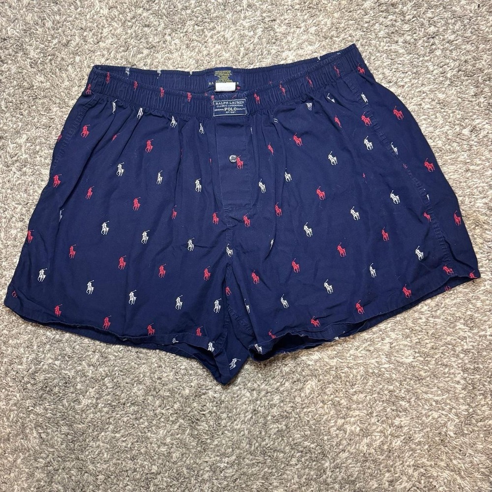 Polo Ralph Lauren Polo Player Woven Boxer, , Bleach Stone SIZE XL